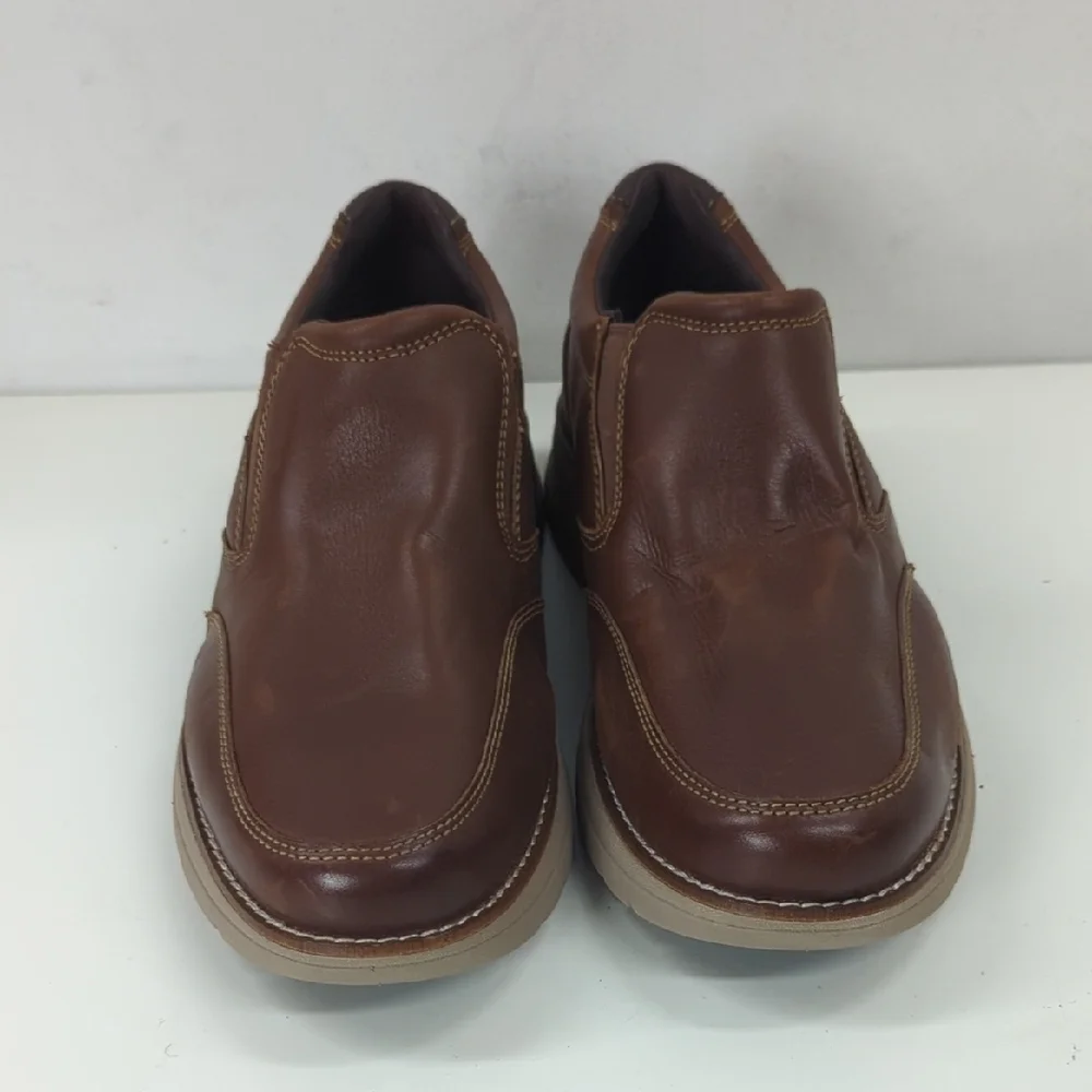 NEW Rockport Prowalker Slip On in Brown Leather Size 7.5